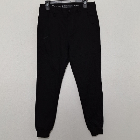 Publish Black Cargo Streetwear Athleisure Utilitarian Denim Jogger Pant Size 30 - Picture 1 of 11